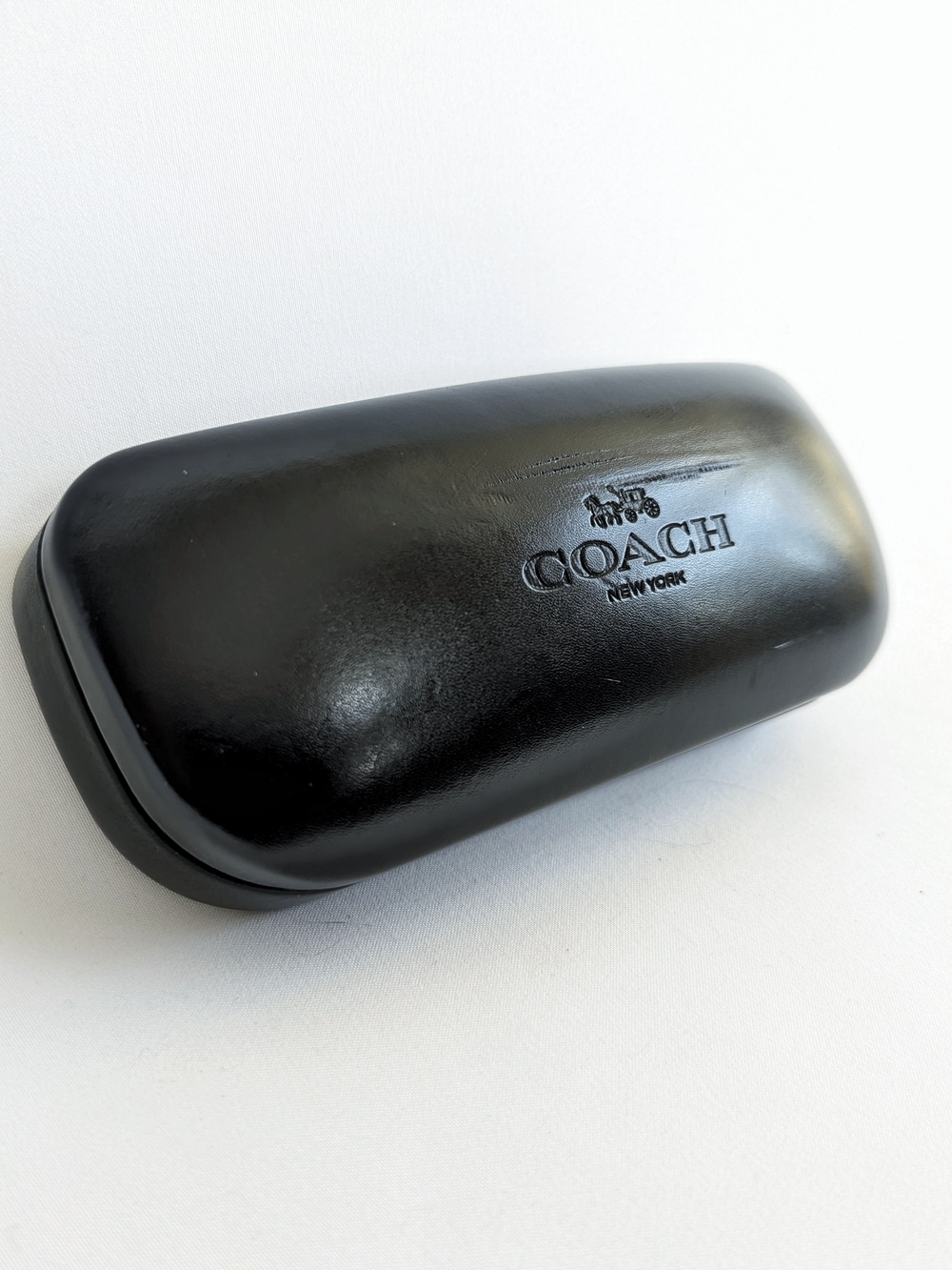 COACH Black Leather Eyewear Case